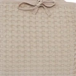 Tapis à langer en coton gaufré Latte