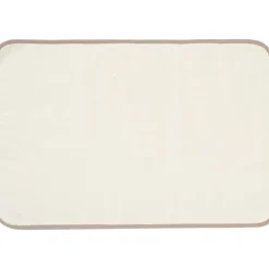 Tapis à langer en coton gaufré Latte