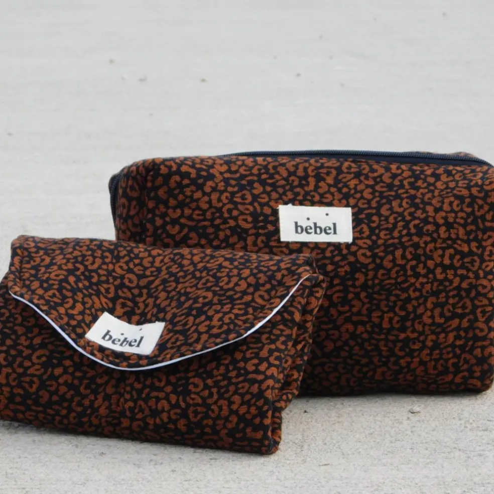 Tapis à langer Léopard noir