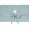 Tapis à langer nomade gaze de coton Sea Green
