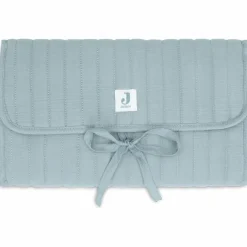 Tapis à langer nomade gaze de coton Sea Green