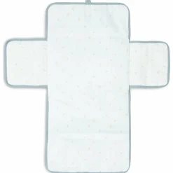 Tapis à langer nomade gaze de coton Sea Green