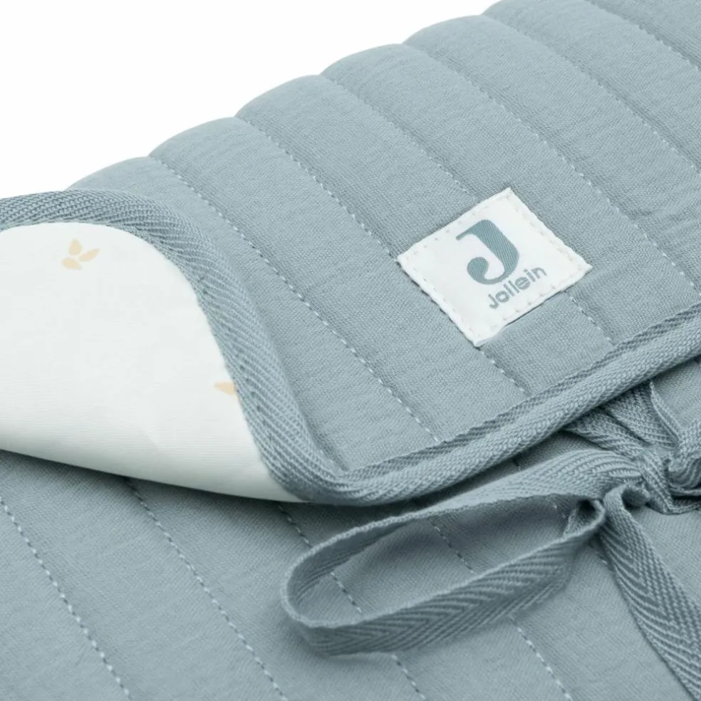 Tapis à langer nomade gaze de coton Sea Green