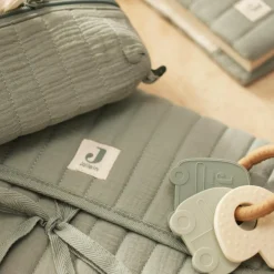 Tapis à langer nomade gaze de coton Sea Green