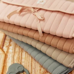 Tapis à langer nomade gaze de coton Sea Green