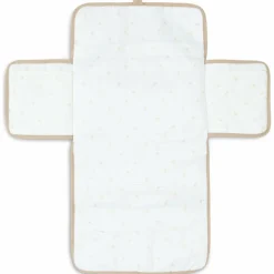 Tapis à langer nomade gaze de coton Biscuit
