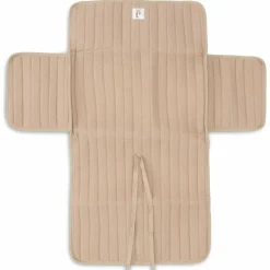 Tapis à langer nomade gaze de coton Biscuit