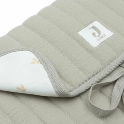 Tapis à langer nomade gaze de coton Olive Green