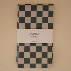 Tapis anti-éclaboussure Olive Check (108 x 108 cm)