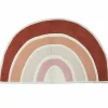 Tapis coton Paradisio arc en ciel orange et rose (120 x 70 cm)