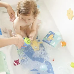 Tapis de bain témoin de température