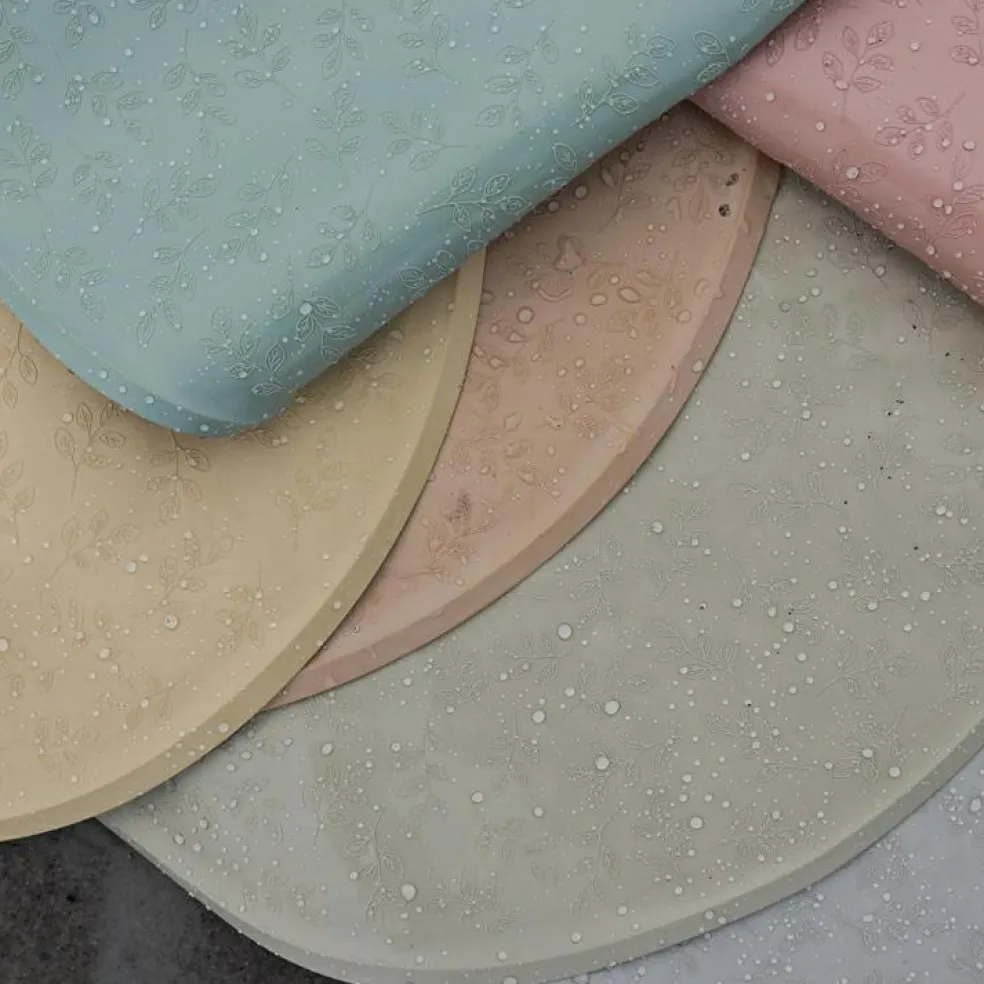 Tapis de bain vert clair