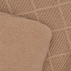 Tapis de jeu Check Knit Biscuit (75 x 95 cm)