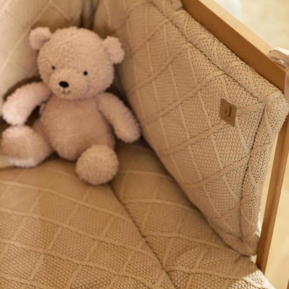 Tapis de jeu Check Knit Biscuit (75 x 95 cm)