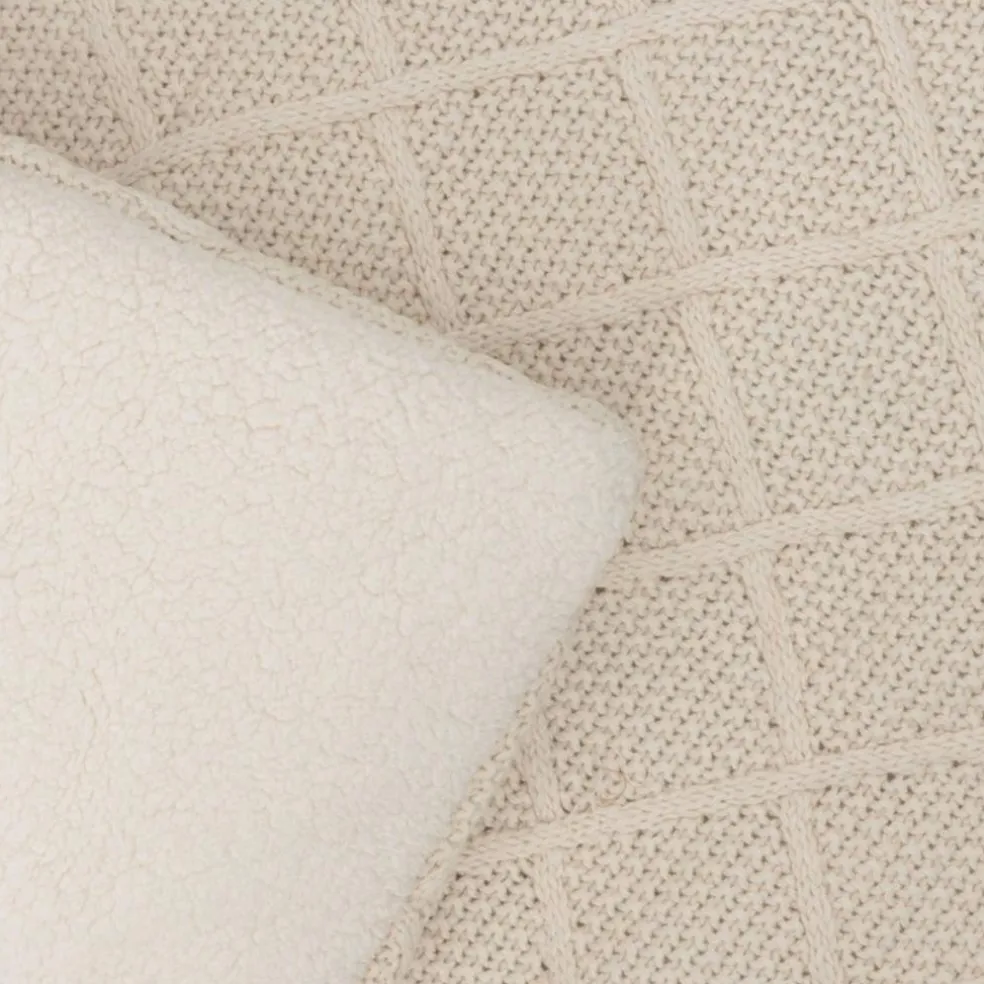 Tapis de jeu Check Knit Oatmeal (75 x 95 cm)