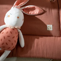 Tapis de jeu en gaze de coton Terracotta (100 x 100 cm)