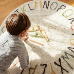 Tapis de jeu lavable ABC couleur et lettres