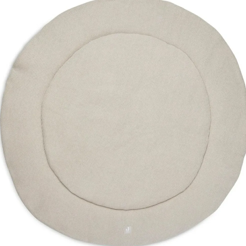 Tapis de jeu rond Basic Knit Nougat (95 cm)