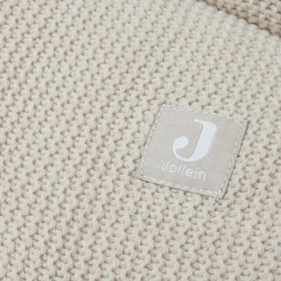 Tapis de jeu rond Basic Knit Nougat (95 cm)