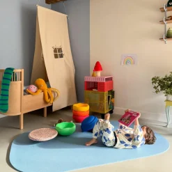 Tapis de motricité Stapelstein Mat light blue