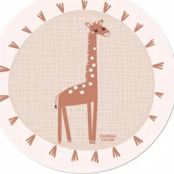 Tapis de protection rond Girafe