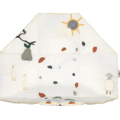 Tapis d´éveil 2 en 1 en coton bio Tiny Farmer (120 x 120 cm)