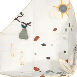 Tapis d´éveil 2 en 1 en coton bio Tiny Farmer (120 x 120 cm)