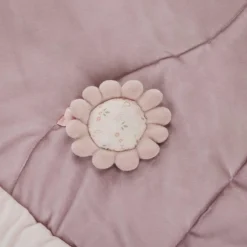 Tapis d'éveil ouatiné soft boa avec arche de jeux rose