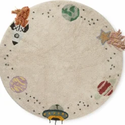 Tapis en coton lavable InterstellarJourney (140 Ø cm)