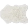 Tapis en laine Woolly Sheep blanc (110 x 75 cm)