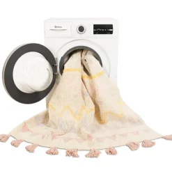 Tapis lavable azteca naturel vintage nude (120 x 160 cm)