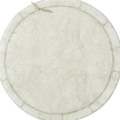 Tapis lavable bamboo leaf (120 x 120 cm)