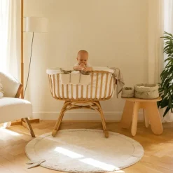 Tapis lavable bamboo leaf (120 x 120 cm)