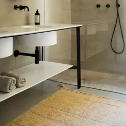 Tapis lavable Bloom Golden (90 x 130 cm)