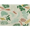 Tapis lavable Botanic Plants sur fond écru (140 x 200 cm)