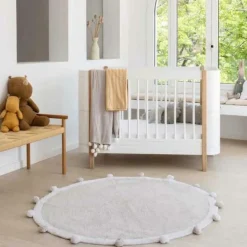 Tapis lavable Bubbly Light gris (120 cm)