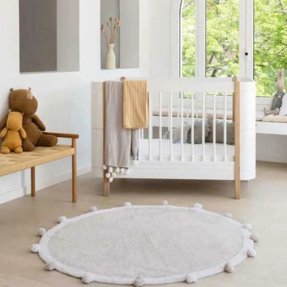 Tapis lavable Bubbly Light gris (120 cm)