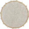 Tapis lavable Bubbly natural miel (120 cm)