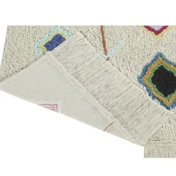 Tapis lavable Kaarol sur fond écru (140 x 200 cm)