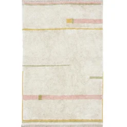 Tapis lavable Lanes vintage nude (90 x 130 cm)