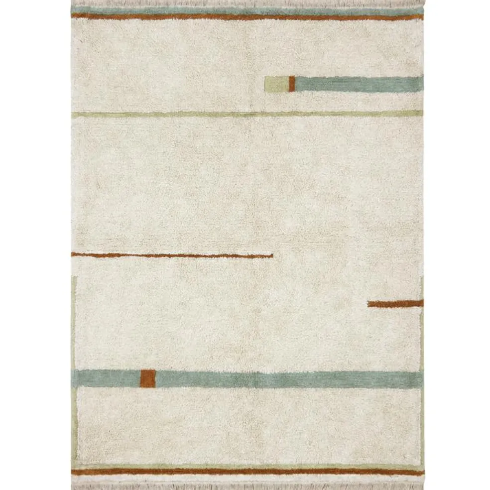 Tapis lavable Lanes vintage blue (140 x 200 cm)