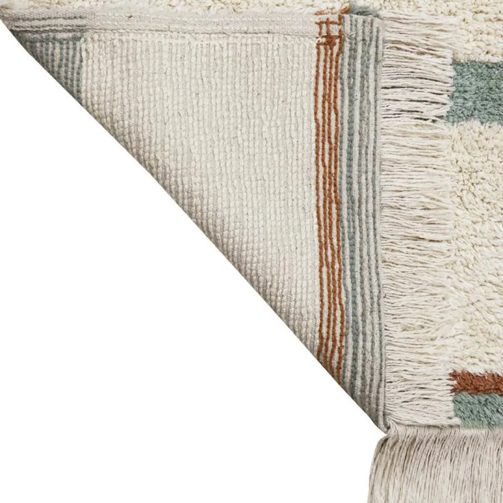 Tapis lavable Lanes vintage blue (140 x 200 cm)