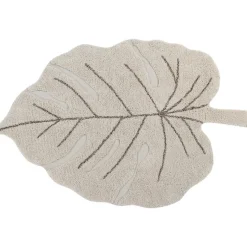 Tapis lavable Monstera natural (120 x 180 cm)