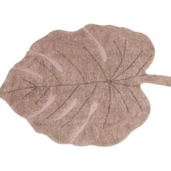 Tapis lavable Monstera Vintage Nude (180 x 120 cm)