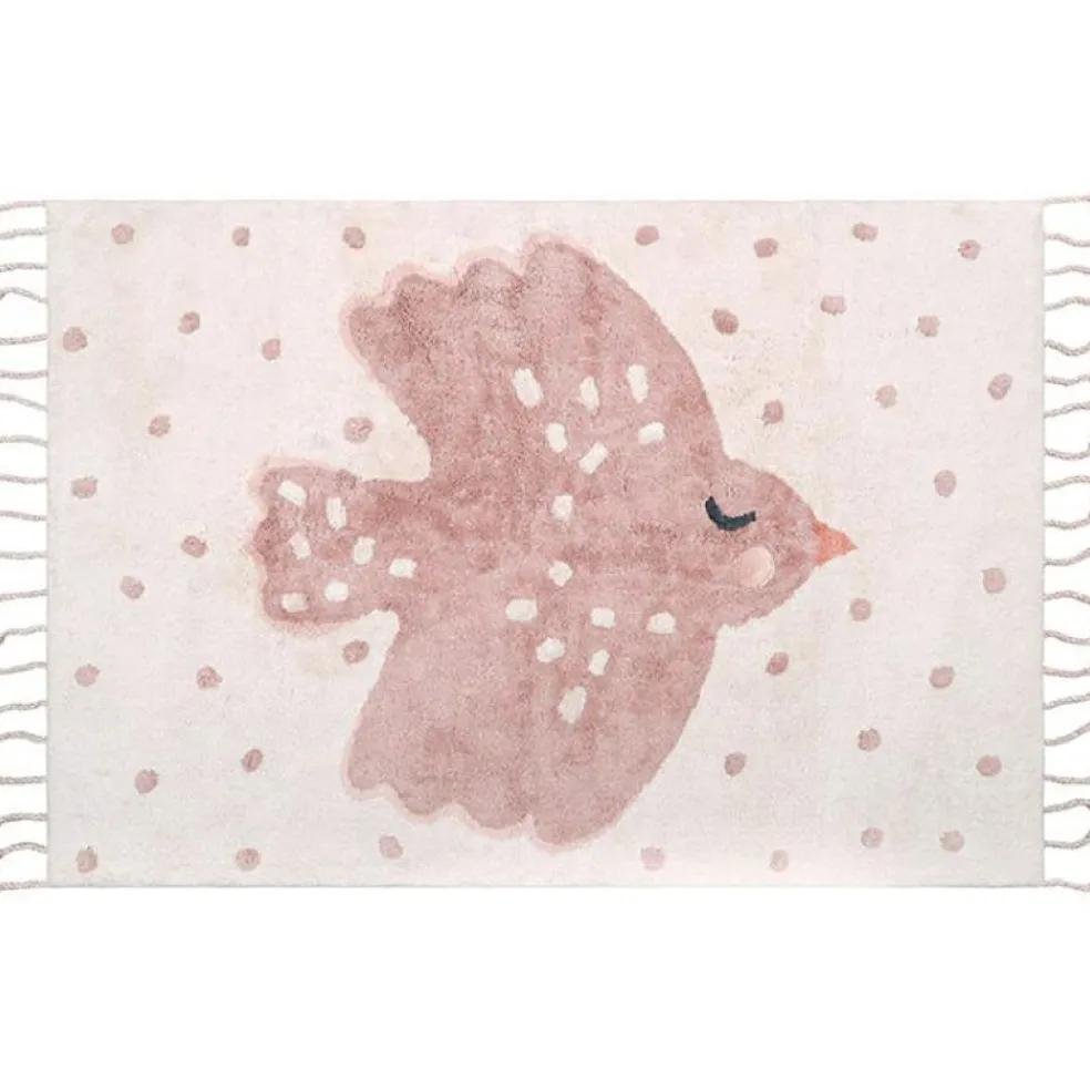 Tapis lavable rectangulaire oiseau Birdy (100 x 150 cm)