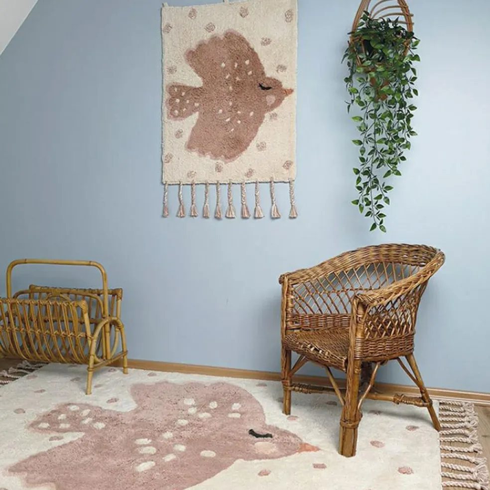 Tapis lavable rectangulaire oiseau Birdy (100 x 150 cm)