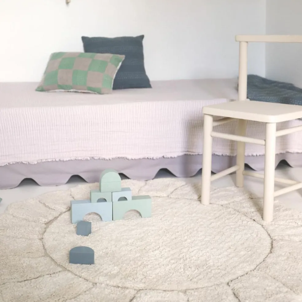 Tapis lavable rond Gabrielle (110 cm)