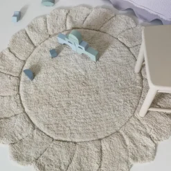 Tapis lavable rond Gabrielle (110 cm)