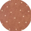 Tapis lavable Round Dot Chestnut (140 cm)
