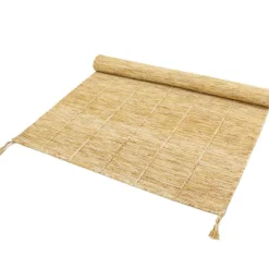 Tapis Lhena jaune brun (100 x 140 cm)